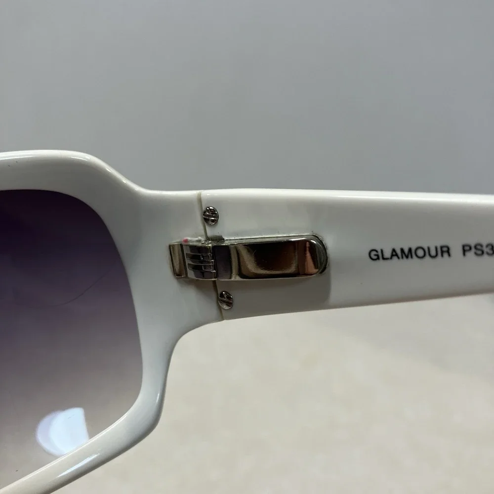 Fossil Women's White Tinted Sunglasses Cat 3 Glamour PS3353 005 60 16-120